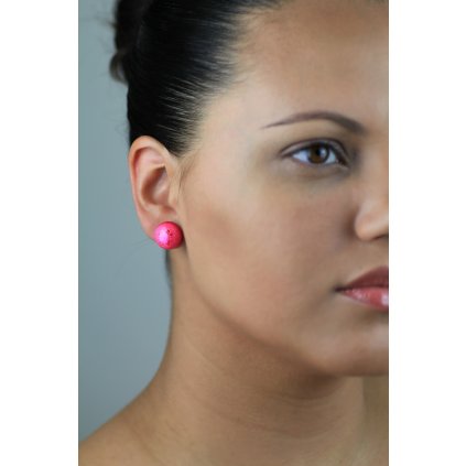 Náušnice Pink Eye 186