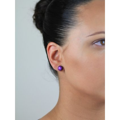 Náušnice Purple Dots 204