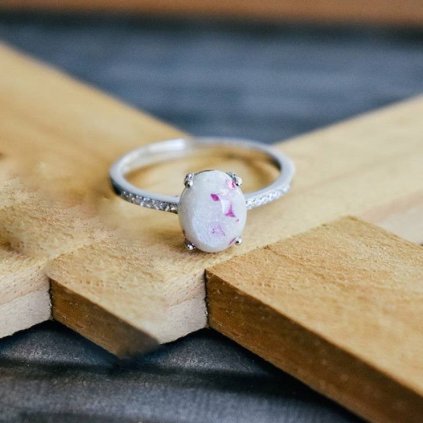 Stříbrný prstýnek OVAL S,M,L