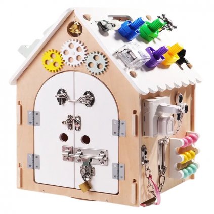 Originálny Montessori Svietiaci activity board domček