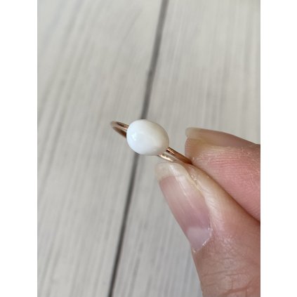 Strieborný prsteň PERLA - Nastaviteľné