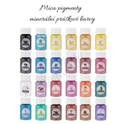 Mica minerálne práškové farby