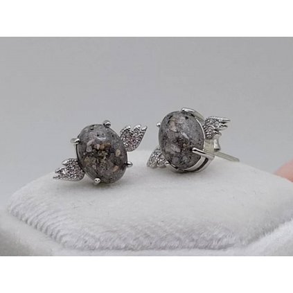 Strieborné náušnice ANJEL