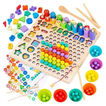 Drevená stavebnica Nauč sa počítať - VEĽKÁ SADA