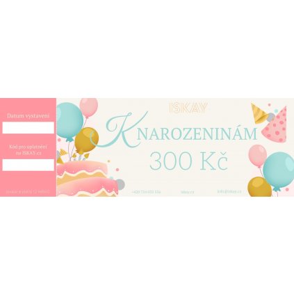 Elektronický darčekový poukaz K NARODENINÁM
