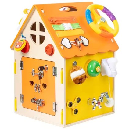 Originálny Montessori Svietiaci activity board domček