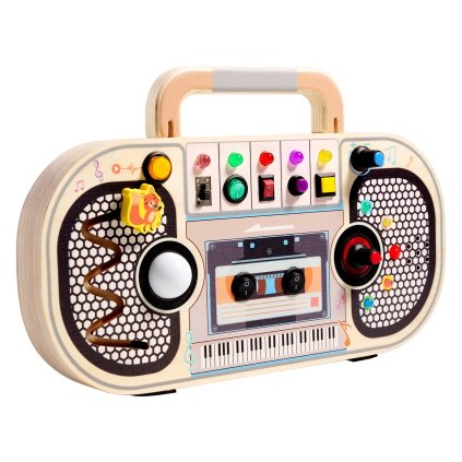 Montessori drevené hudobné rádio