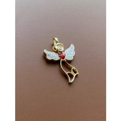 Zlatý prívesok STRÁŽNY ANJEL