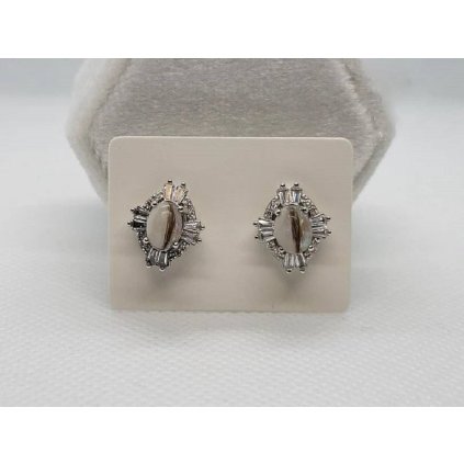 Pietne strieborné náušnice SISI