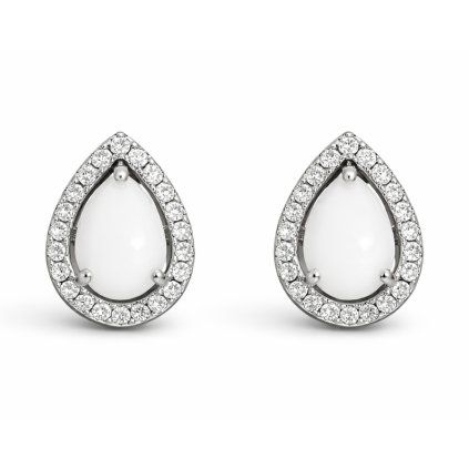 Elegant pear shaped stud earrings
