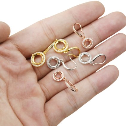 Pietne strieborné visiace náušnice PANDORA