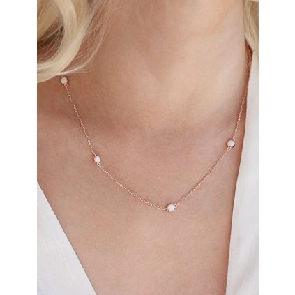 Pamätný strieborný náhrdelník LESK