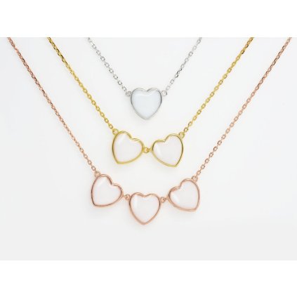 Pamětní stříbrný náhrdelník SRDCE