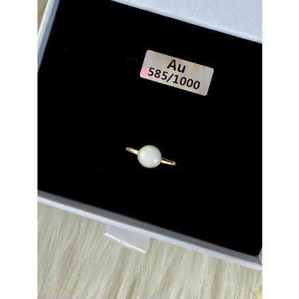 Pietní zlatý prstýnek MINI KRUH 6MM