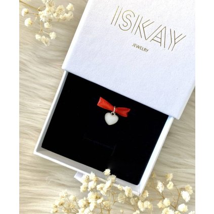 Pietny zlatý prívesok SRDIEČKO 8MM