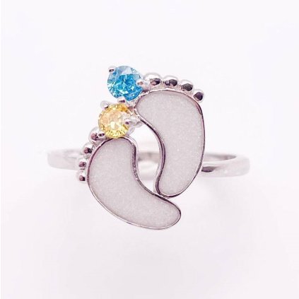 Pamětní stříbrný prsten FOOTPRINT