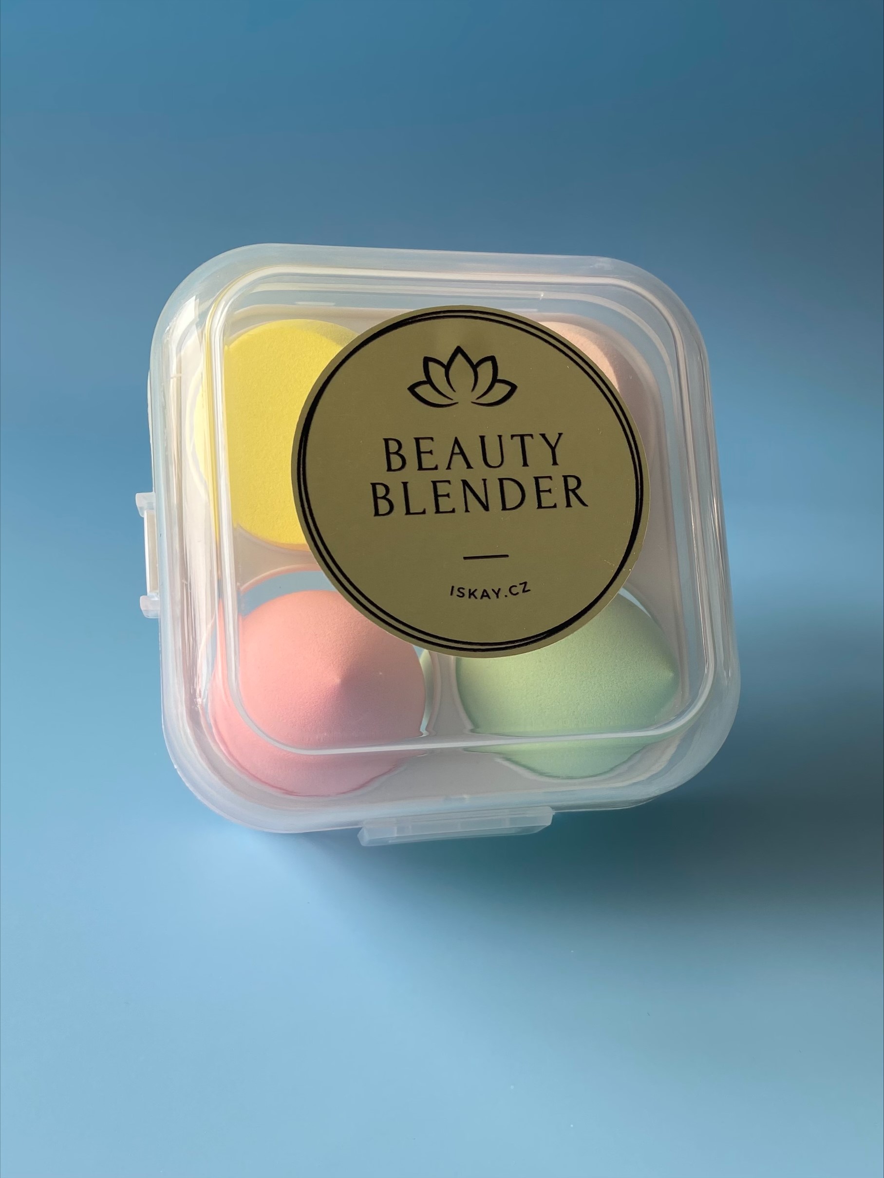 Iskay Houbičky na make-up SADA 4 ks – Barevné