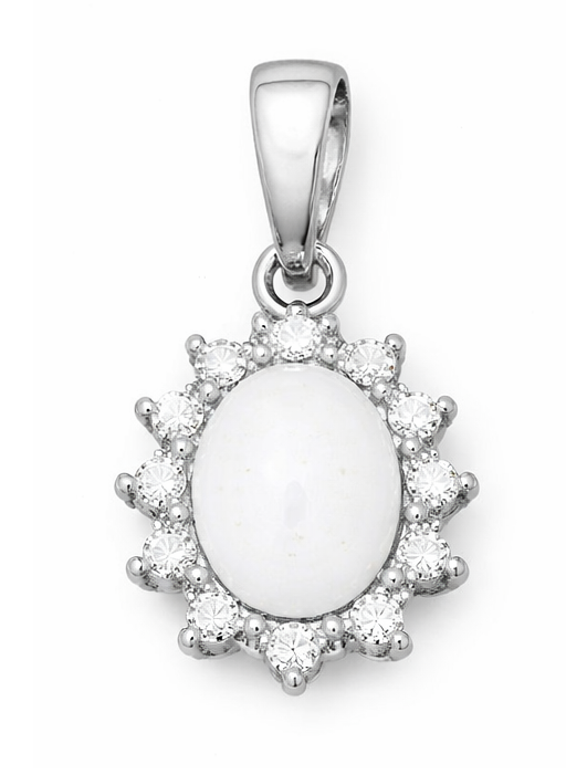 Iskay Stříbrný přívěsek DIANA S,M,L,XL,XXL,XXXL Obsah: Pouze MM, Povrchová úprava: Stříbro Ag 925/1000, Velikost kamínku: XXL= 9x11mm