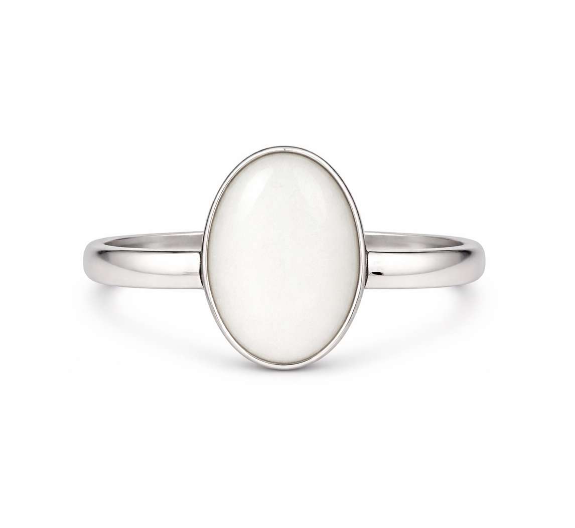 Iskay Stříbrný prsten SOFIA S,M,L,XL Velikost: 5 (EU: 49-50), Obsah: MM + Pupeční šňůra (vysušená), Povrchová úprava: Pozlacené stříbro bílým zlatem