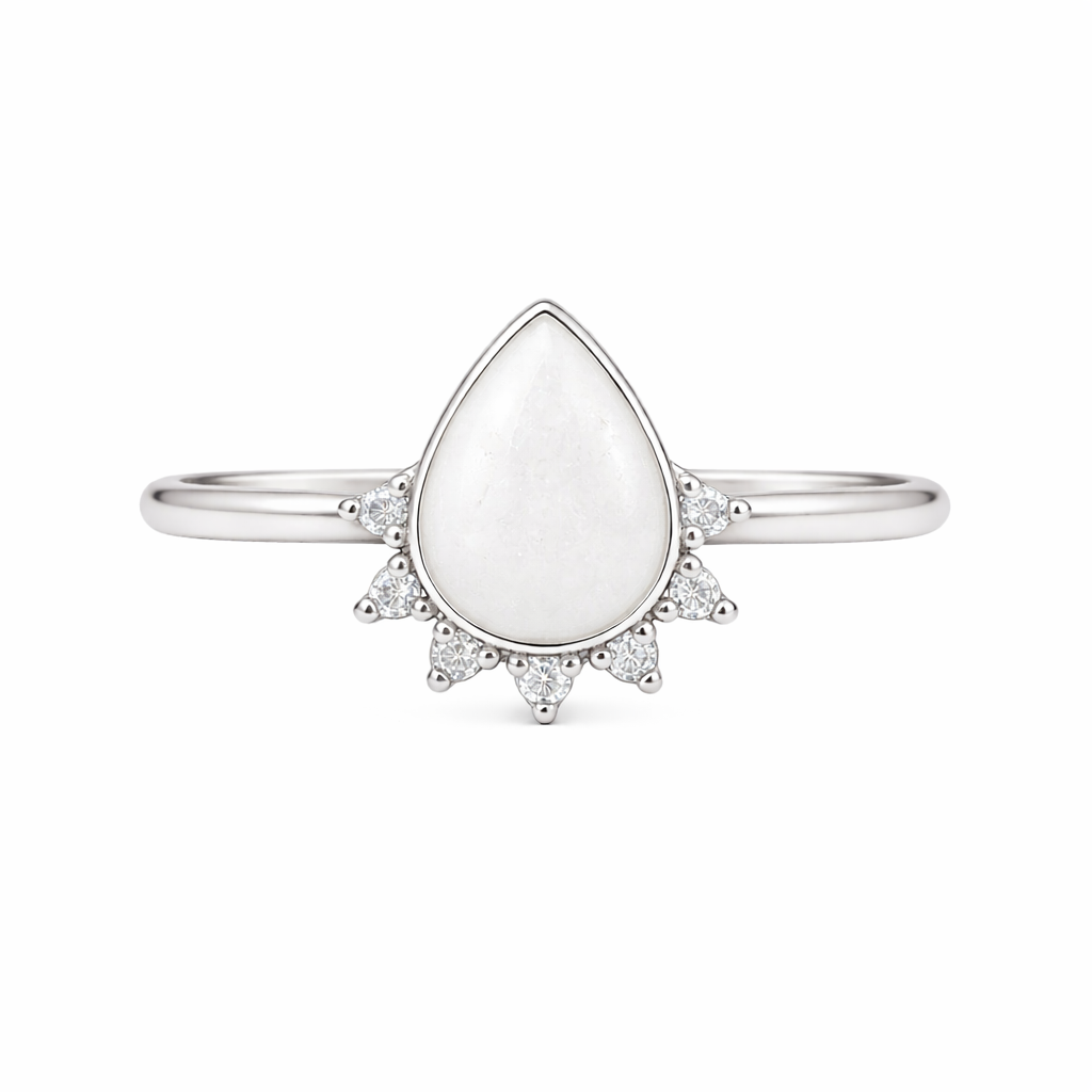 Iskay Stříbrný prsten LARISSA 8x10MM Velikost: 4 (EU: 47-48), Obsah: Pouze MM, Povrchová úprava: Stříbro Ag 925/1000