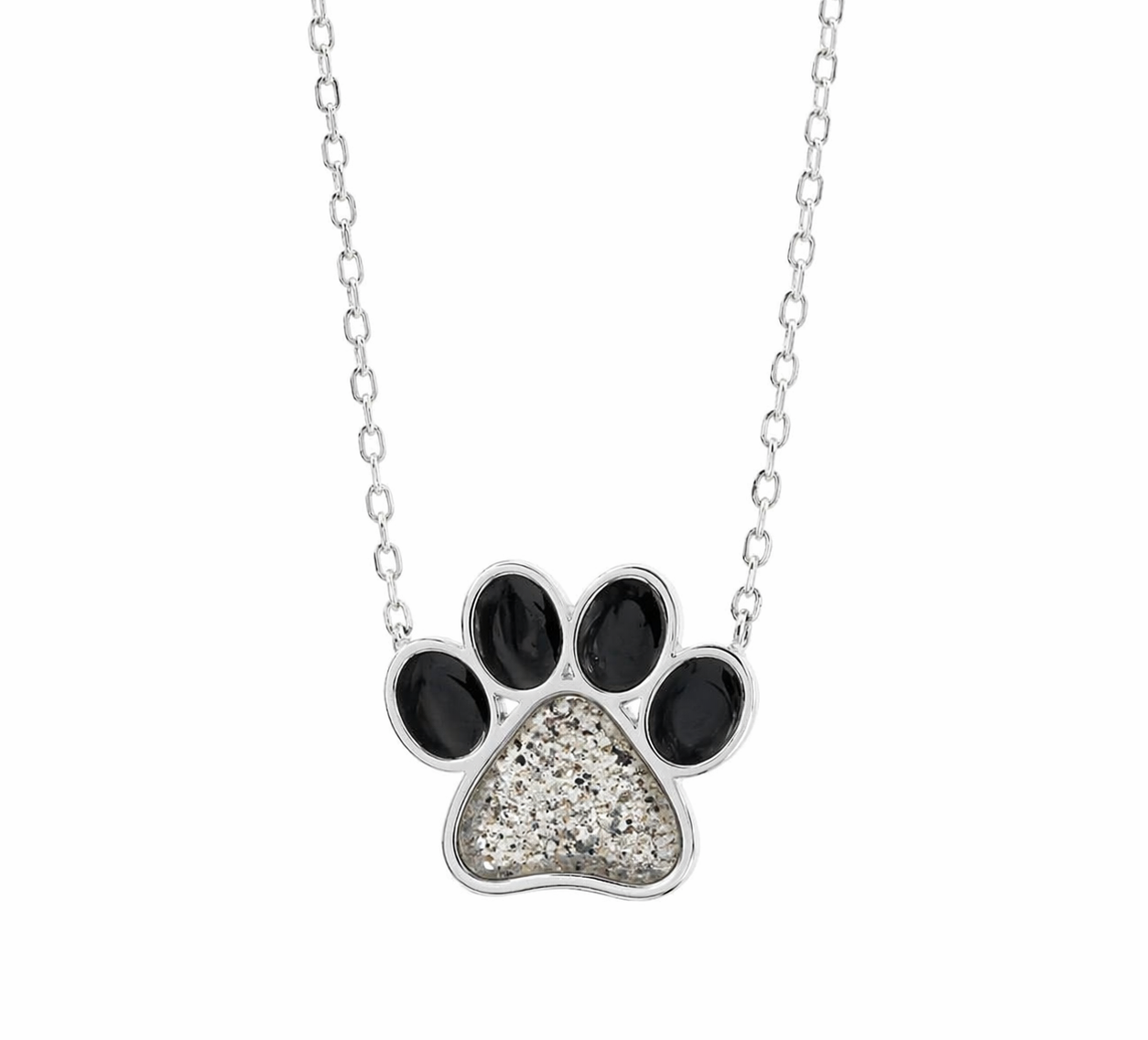 Iskay Pamětní stříbrný náhrdelník TLAPKA Obsah: Pouze Vlasy, Povrchová úprava: Pozlacené stříbro žlutým zlatem