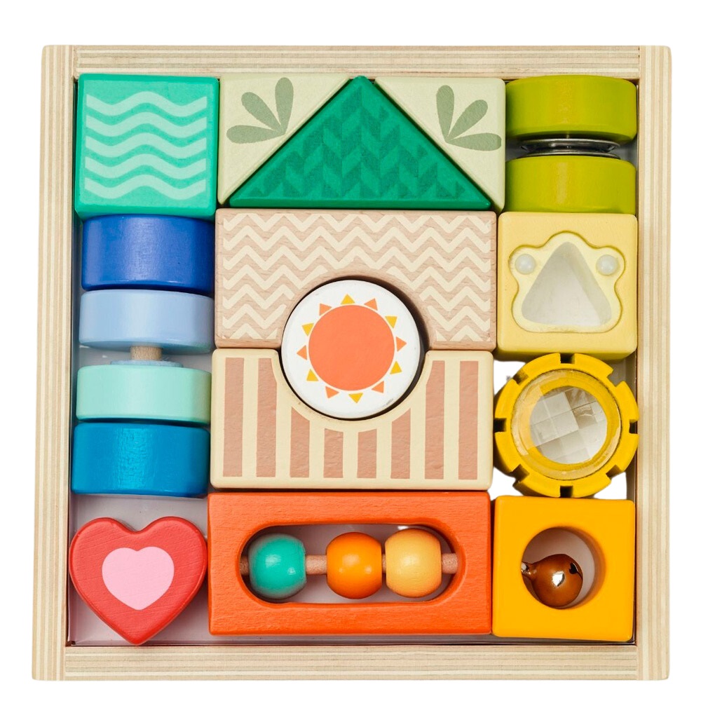 Iskay Montessori Sensory Blocks - smyslové kostky 14ks