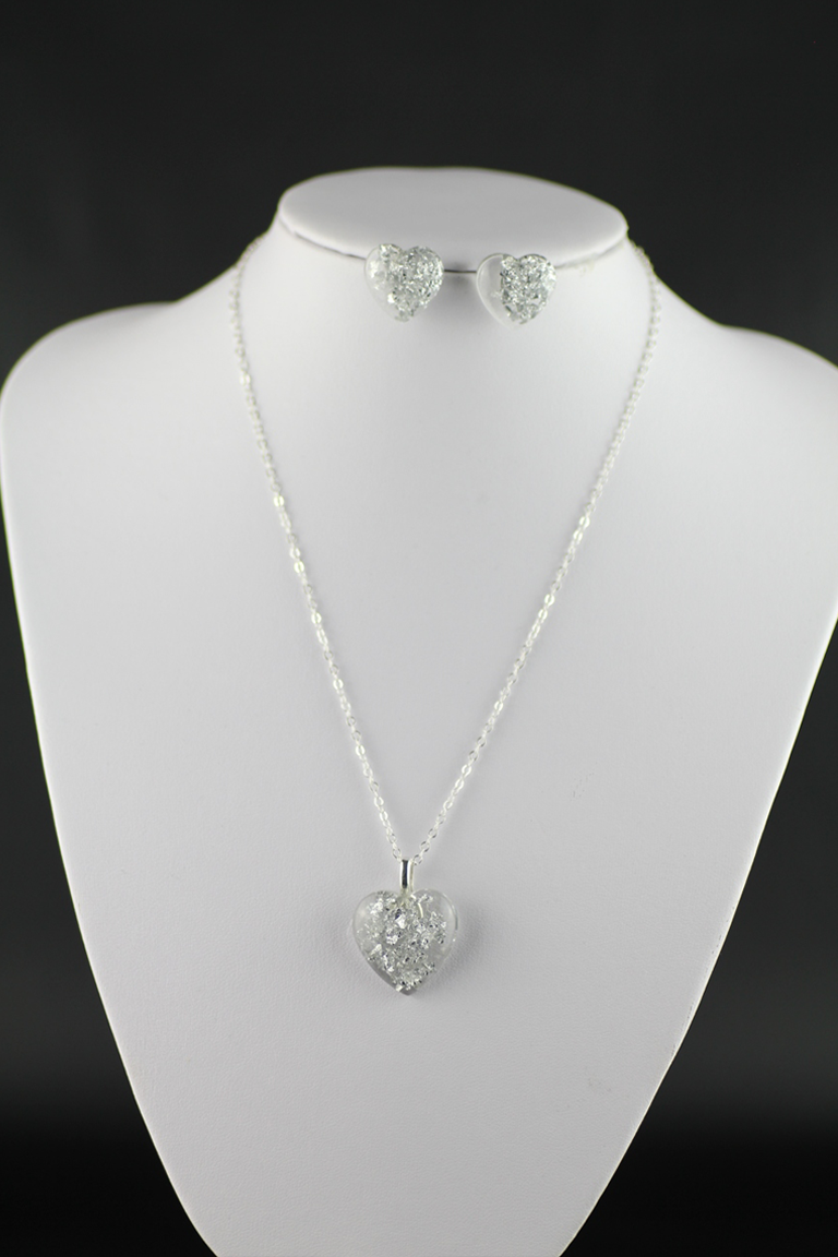Iskay Set Silver Hearts Délka: 45 cm - řetízek - stříbro