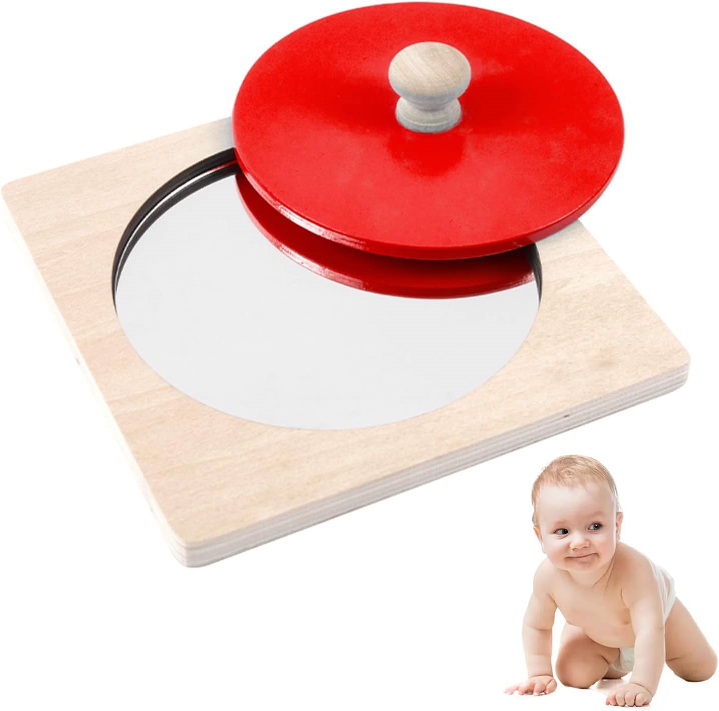 Iskay Montessori Smyslová hra Peekaboo - Zrcátko bezpečné pro miminko