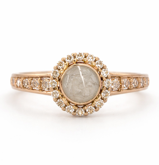 Iskay Zlatý prstýnek KORUNA Velikost: 6 (EU: 51-53), Obsah: MM + Pupeční šňůra (vysušená), Povrchová úprava: Bílé zlato