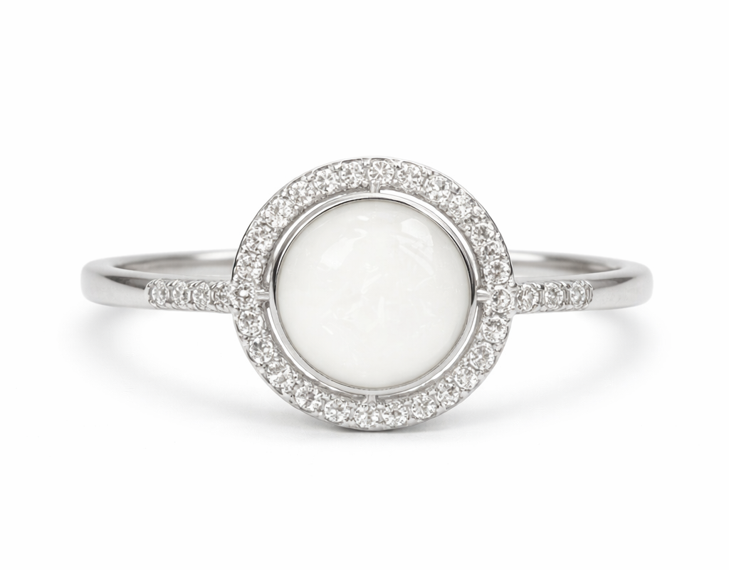 Iskay Stříbrný prsten ZIRKON Velikost: 5 (EU: 49-50), Obsah: MM + Pupeční šňůra (vysušená), Povrchová úprava: Stříbro Ag 925/1000