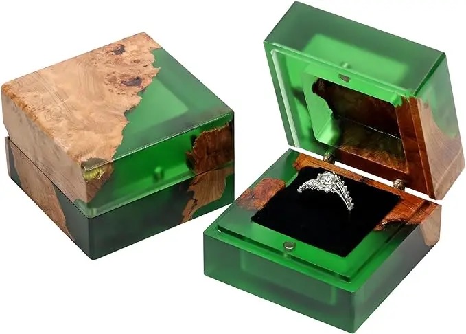 Iskay Dárková krabička na prsten nebo náušnice - LUX GREEN