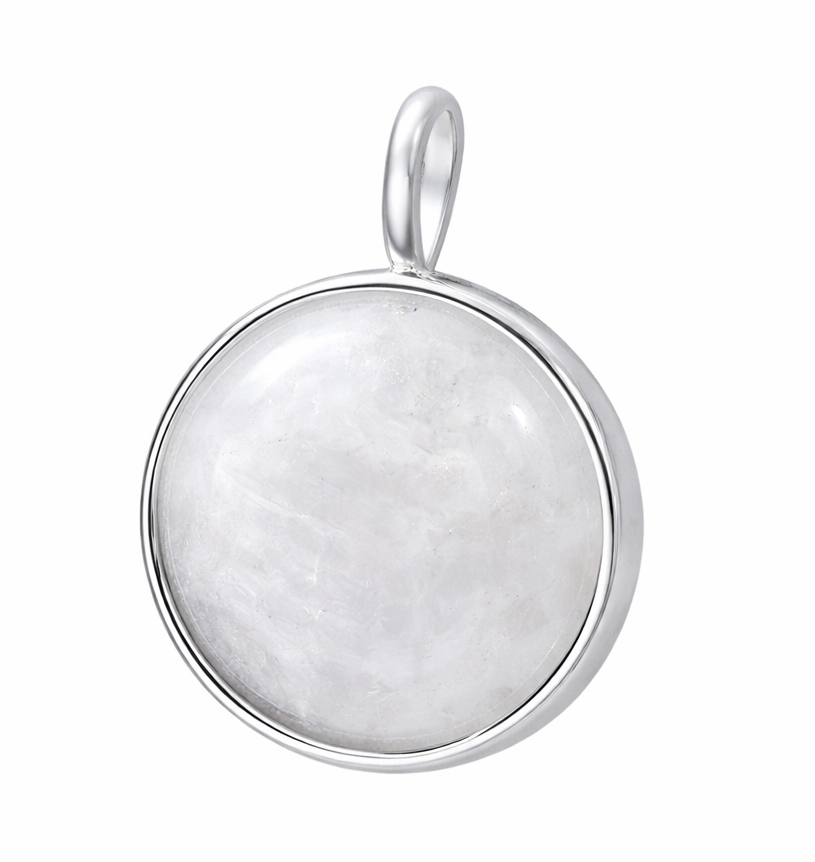 Iskay Stříbrný přívěsek KRUH 4MM, 6MM, 8MM, 12MM, 16MM, 20MM Obsah: Pouze MM, Povrchová úprava: Pozlacené stříbro bílým zlatem, Velikost kamínku: 6mm