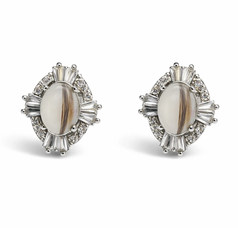 Iskay Pamětní stříbrné náušnice SISI Obsah: Pouze Srst, Povrchová úprava: Stříbro Ag 925/1000