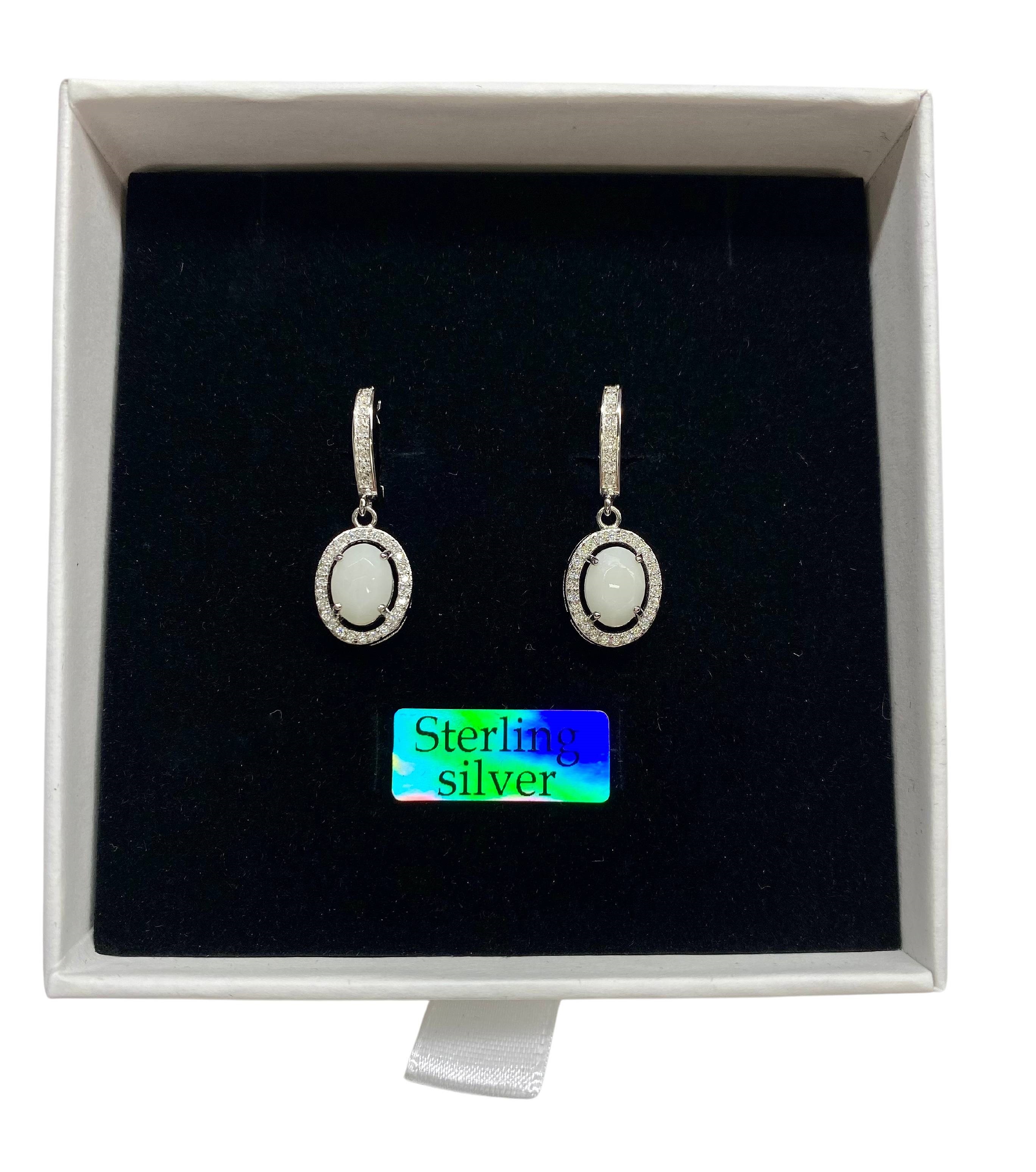 Iskay Pietní stříbrné visací náušnice OVAL Obsah: Pouze Vlasy, Povrchová úprava: Pozlacené stříbro růžovým zlatem