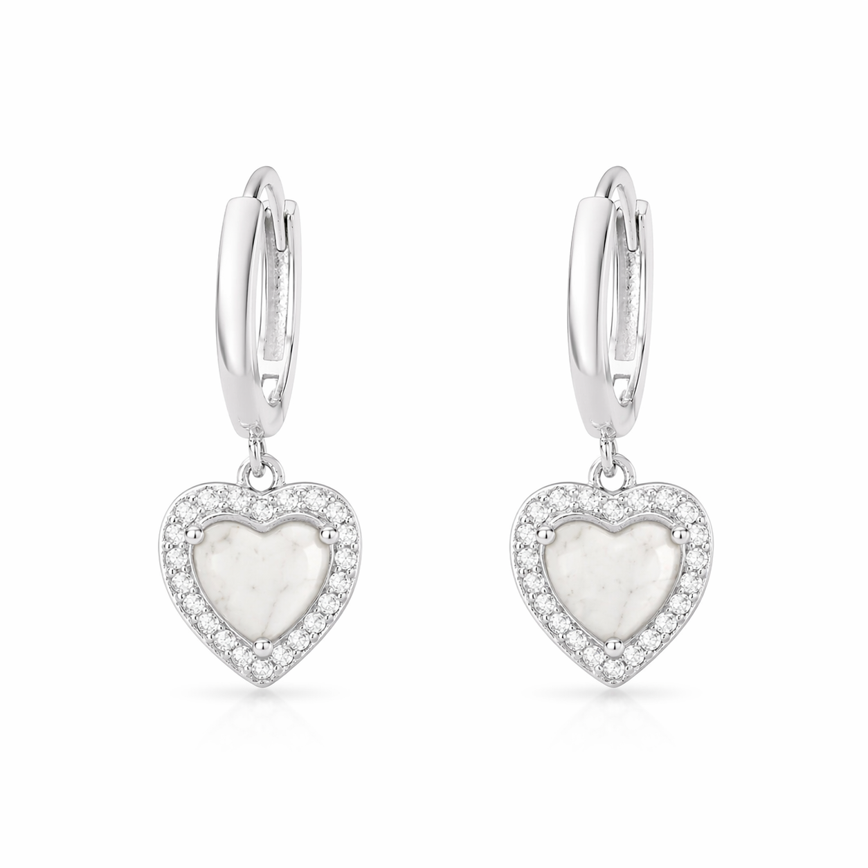 Iskay Pamětní stříbrné visací náušnice SRDCE 6MM Obsah: Pouze Popel, Povrchová úprava: Pozlacené stříbro růžovým zlatem