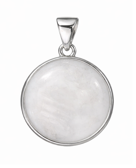 Iskay Pamětní stříbrný přívěsek KRUH 13MM, 16MM, 20MM Obsah: Pouze Vlasy, Povrchová úprava: Rhodiované stříbro, Velikost kamínku: 16mm