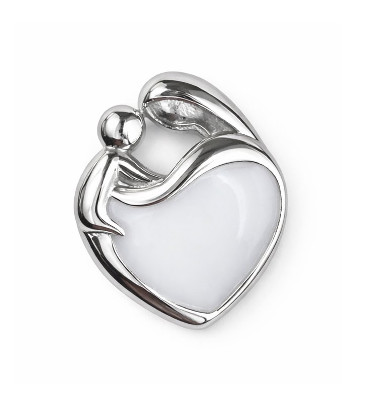 Iskay Pamětní stříbrný přívěsek MAMINKA Obsah: Pouze Vlasy, Povrchová úprava: Pozlacené stříbro žlutým zlatem