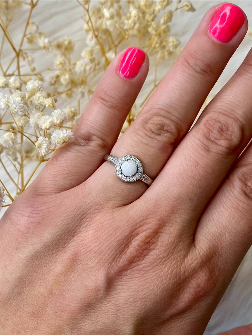 Iskay Pietní stříbrný prstýnek AURA Velikost: 7 (EU: 54-56), Obsah: Pouze Popel, Povrchová úprava: Stříbro Ag 925/1000