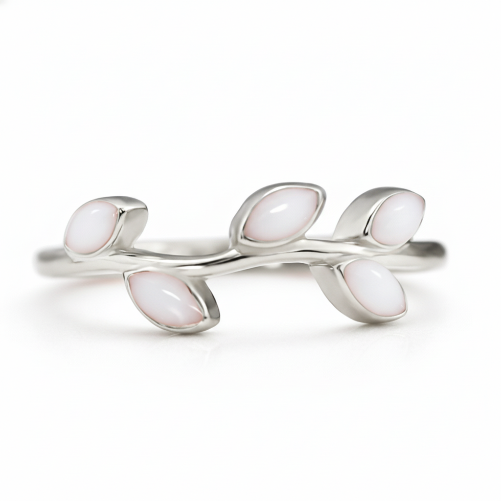 Iskay Pamětní stříbrný prsten NATURE Velikost: 6 (EU: 51-53), Obsah: Pouze Vlasy, Povrchová úprava: Pozlacené stříbro bílým zlatem