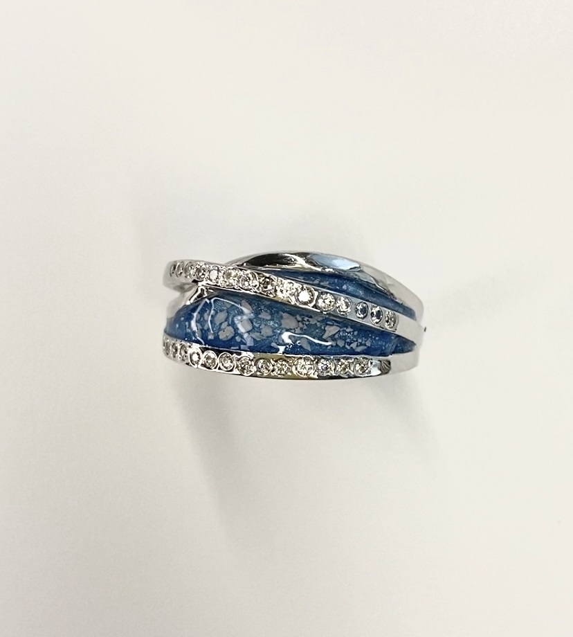 Iskay Pietní zlatý prstýnek HANA Velikost: 6 (EU: 51-53), Obsah: Kombinace, Povrchová úprava: Růžové zlato