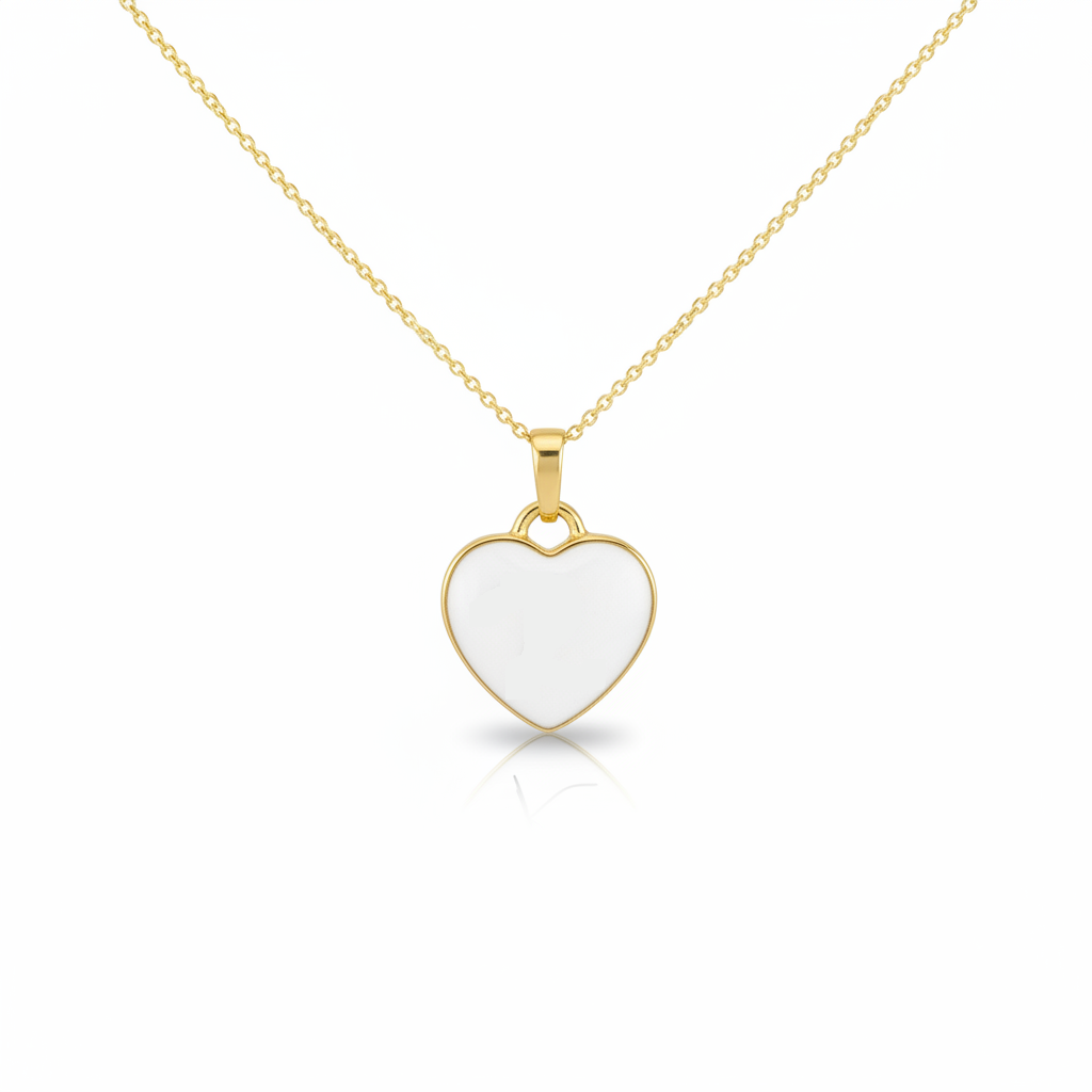 Iskay Pamětní zlatý přívěsek SRDÍČKO 12MM Obsah: Pouze Srst, Povrchová úprava: Bílé zlato