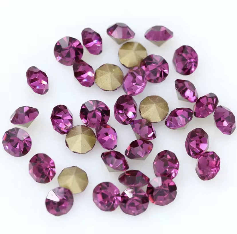 Kubické Zirkony barevné Barevná varianta: Fuchsia