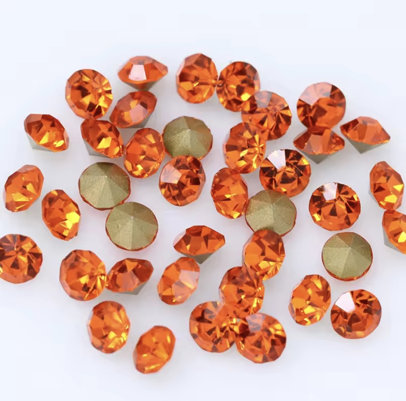 Kubické Zirkony barevné Barevná varianta: Orange