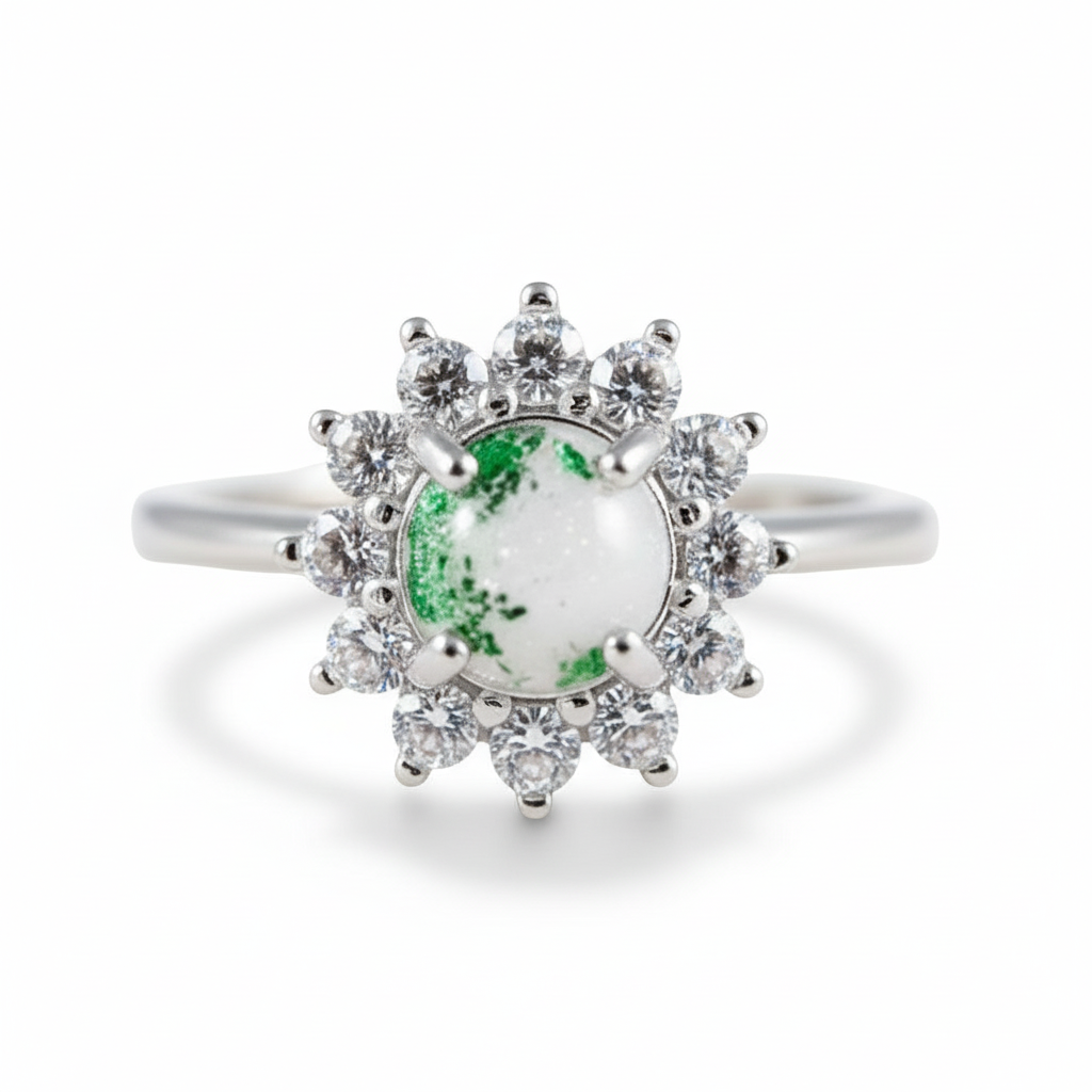 Iskay Stříbrný prstýnek NOVA XS,S,M,L,XL Velikost: 9 (EU: 59-61), Obsah: MM + Pupeční šňůra (vysušená), Povrchová úprava: Stříbro Ag 925/1000