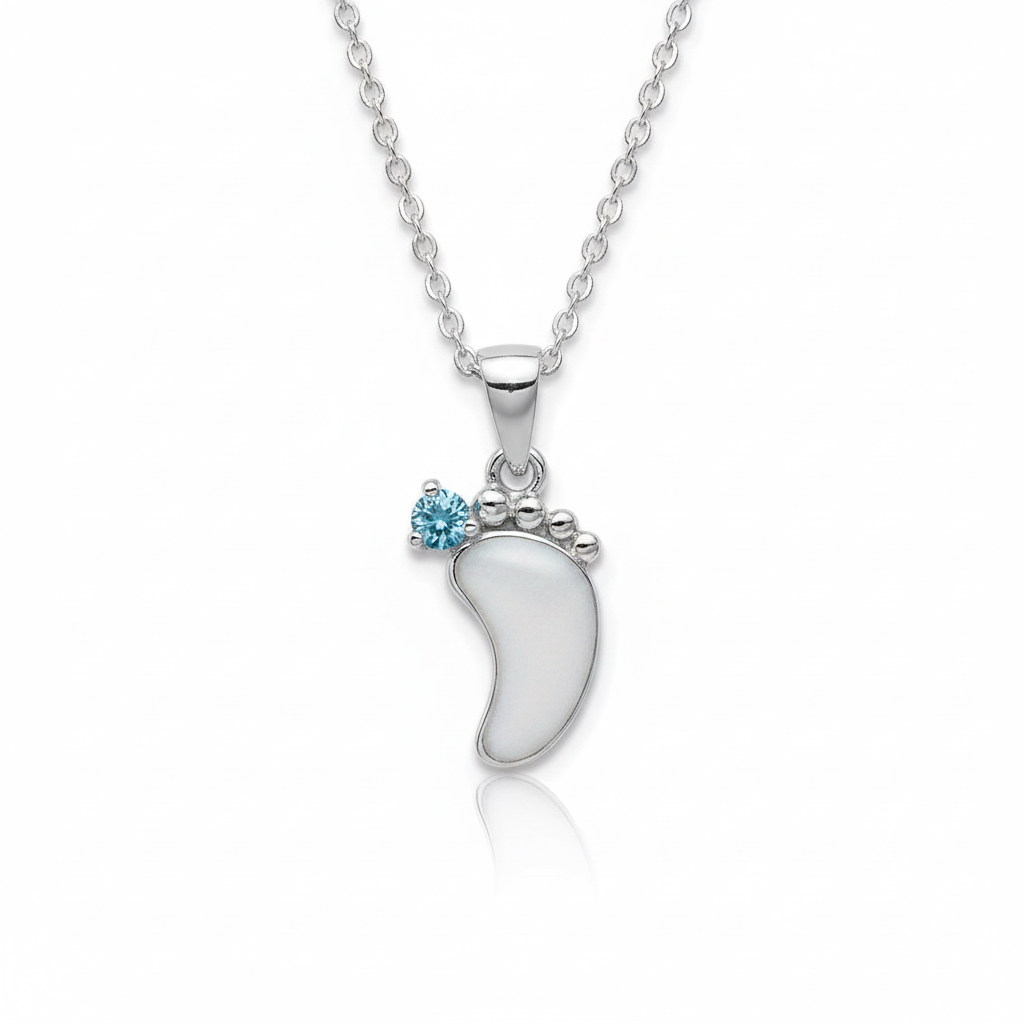 Iskay Stříbrný přívěsek FOOTPRINT 10X15MM Obsah: Bez MM, Povrchová úprava: Pozlacené stříbro bílým zlatem