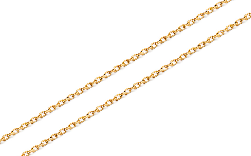 Iskay Zlatý řetízek ANKER 0,6 mm Povrchová úprava: Bílé zlato, Délka řetízku: 45cm