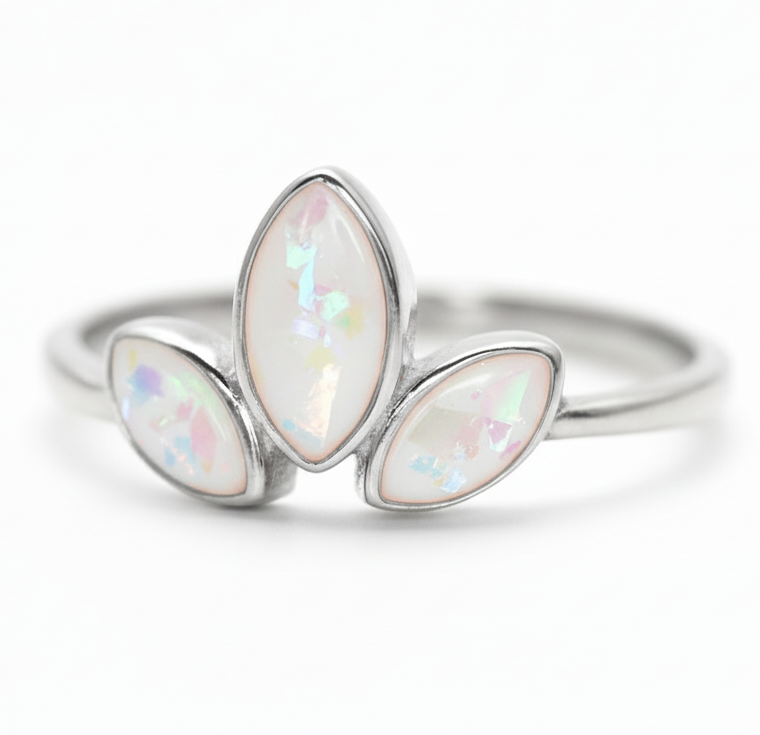 Iskay Pietní stříbrný prstýnek MARQUISE Velikost: 8 (EU: 57-58), Obsah: Pouze Popel, Povrchová úprava: Pozlacené stříbro žlutým zlatem