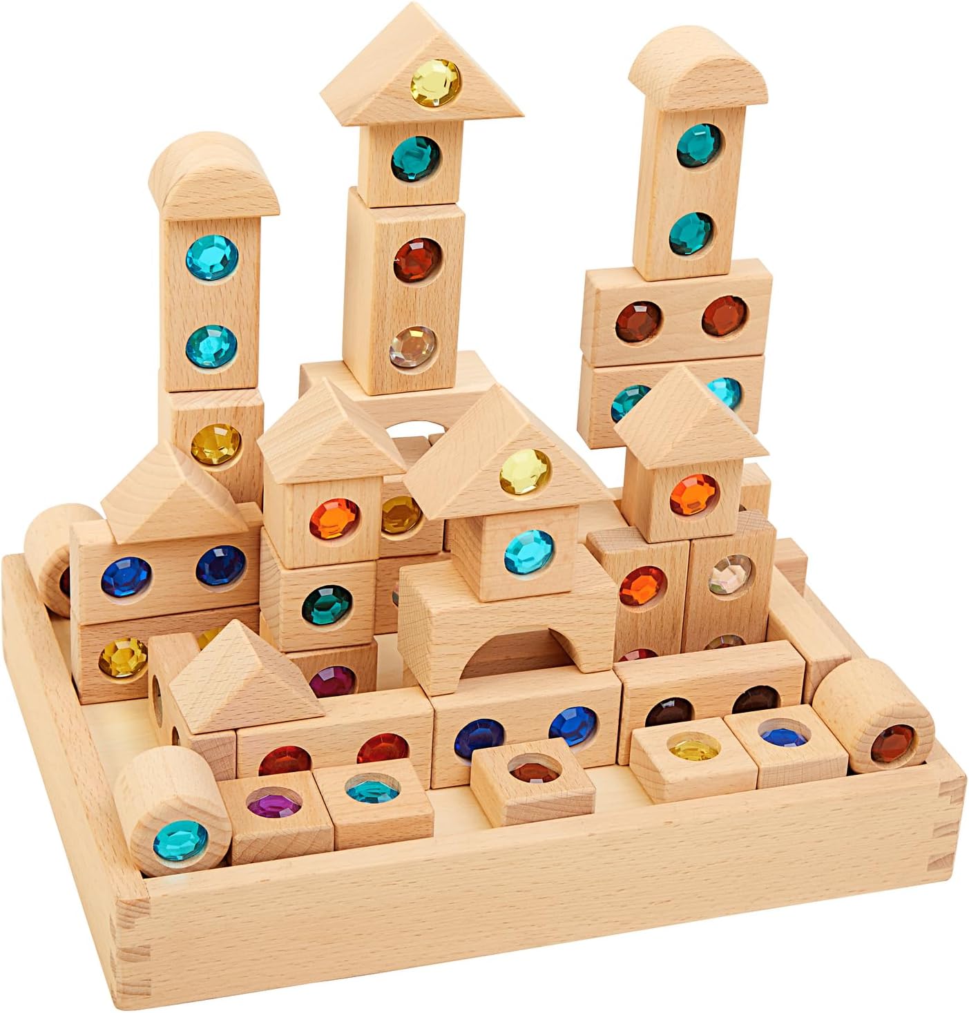 Good Mom Mix dřevěných a akrylových kostek 50ks