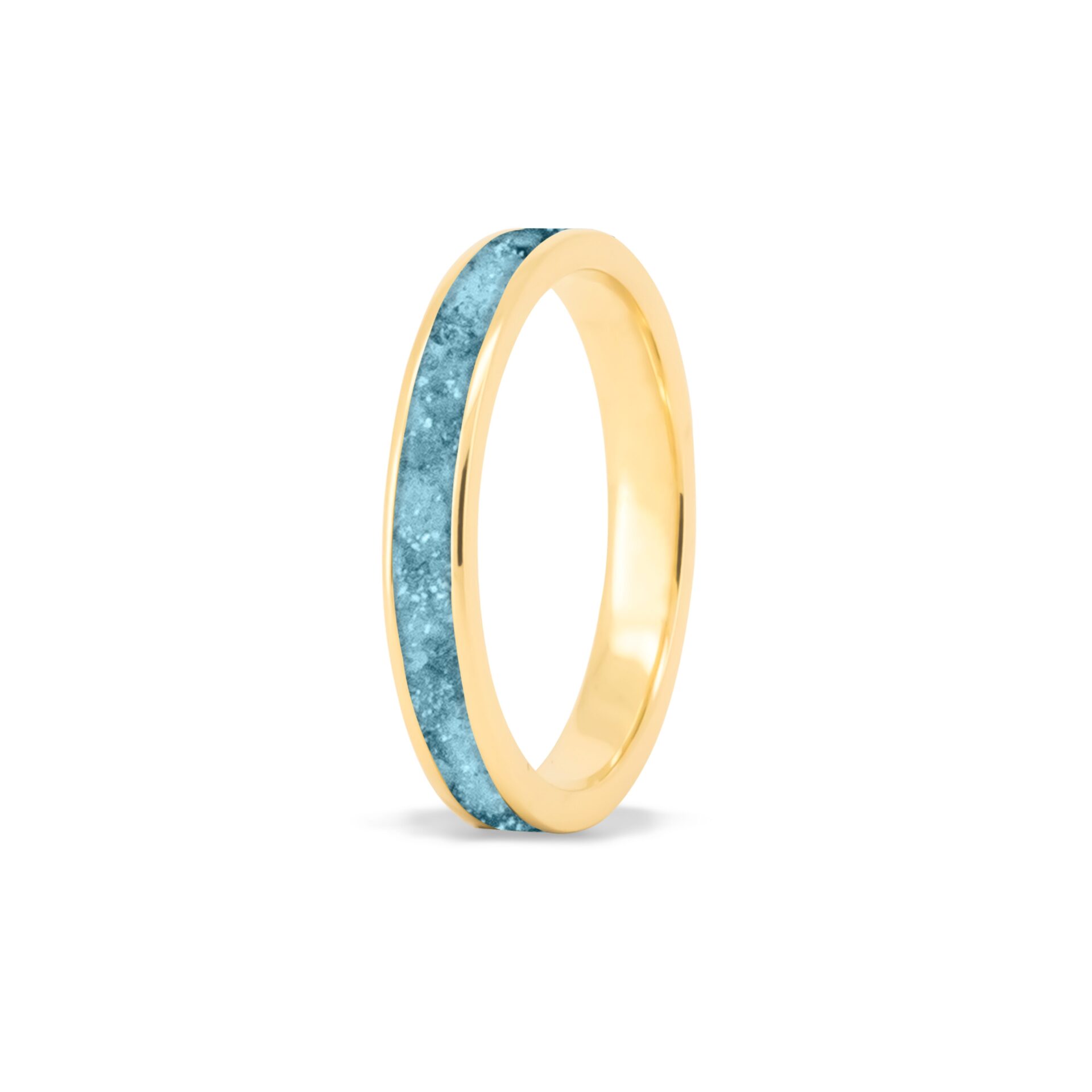 Iskay Pietní zlatý prstýnek ETERNA Velikost: 5 (EU: 49-50), Obsah: Pouze Srst, Povrchová úprava: Bílé zlato