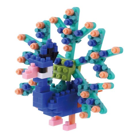 Wise Hawk 3d stavebnice zvířátka - Páv korunkatý